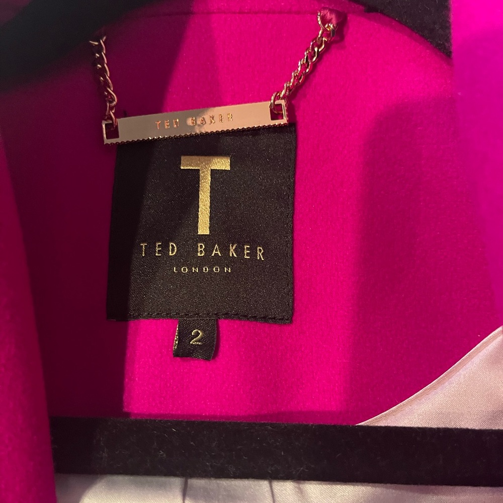 never worn size 2 ted baker jacket in hot pink !